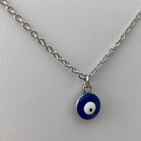 EVIL Eye Stainless Steel Necklace - Picture 4 of 10